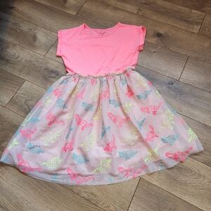 14-16 Bright Pink dinosaur Dress